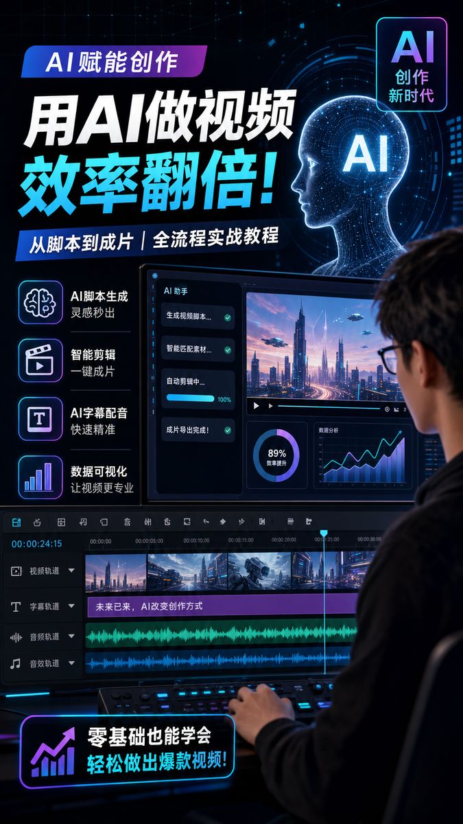 精神小妹传媒-AI视频剪辑教程传媒